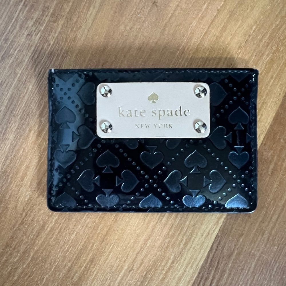 Kate Spade Black & Nude Card Case